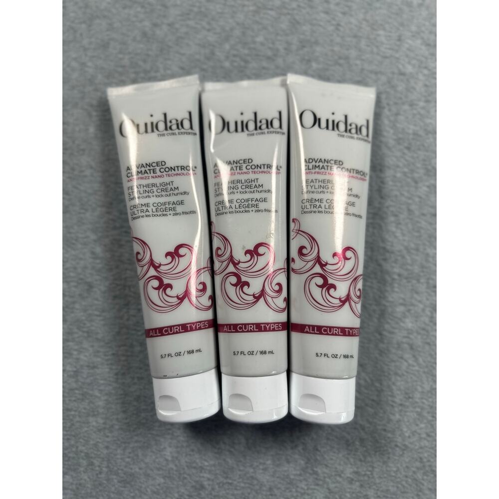 Ouidad Advanced Climate Control Featherlight Styling Cream 5.7oz — Lot of 3